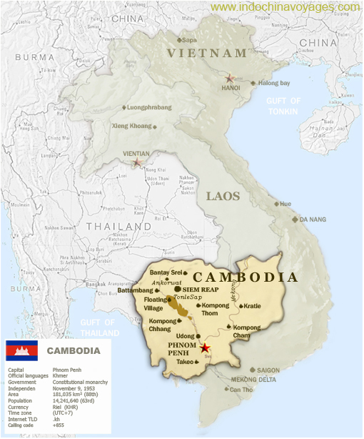 Cambodia maps